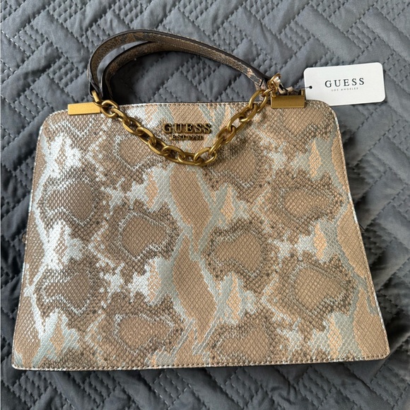 NWT - Rare GUESS Snake Print Shoulder Bag